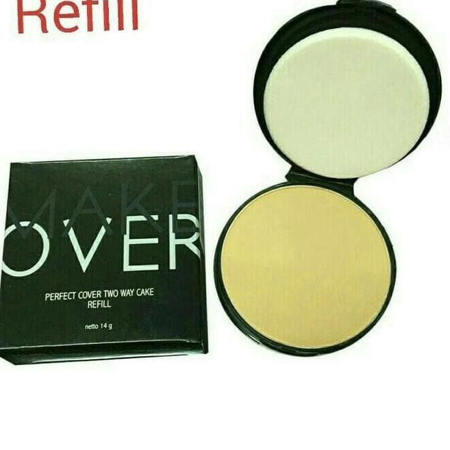 Terlaris -  ORIGINAL Refill Make Over Perfect Cover Two Way Cake Bedak Isi Ulang TWC MakeOver