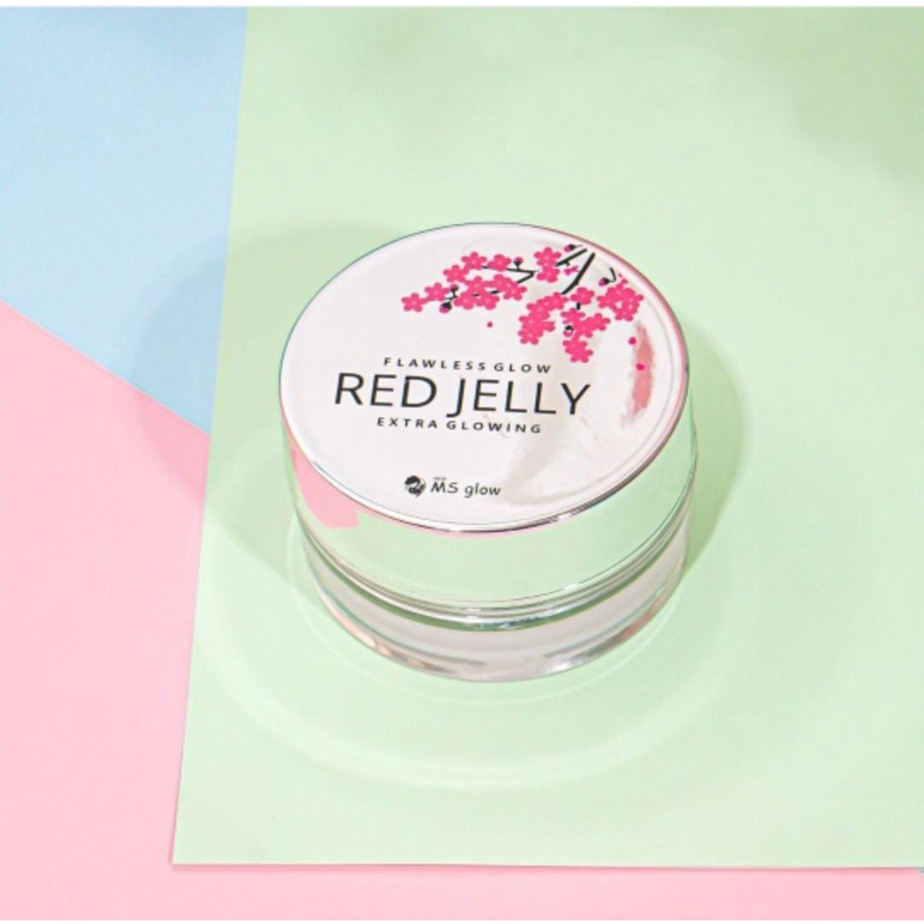 SERUM MS GLOW ACNE SERUM WHITENING GOLD SERUM LIFTING PEELING SERUM GOLD LUMINOUS READY MS GLOW-red jelly
