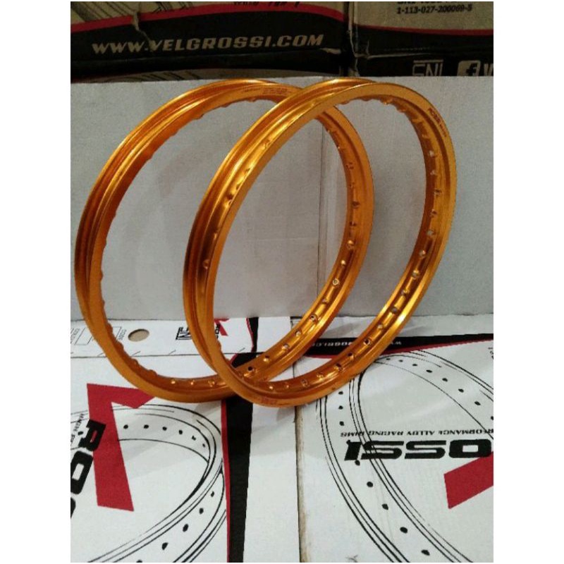 Velg Rossi Sepasang 140 17 WM blast gold velk rossy emas Original