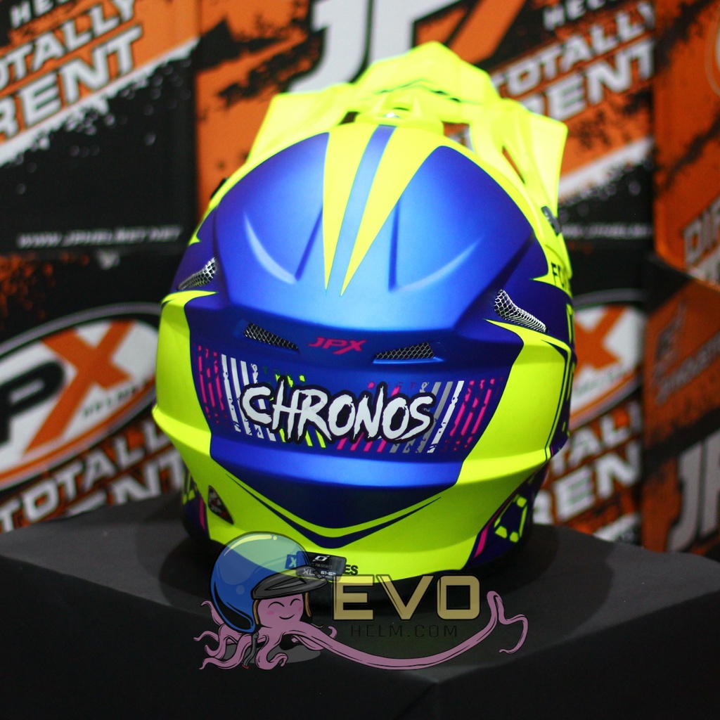 HELM JPX CROSS_SERI X23 - PEPSI BLUE DOFF+ GOOGLE SNAIL (ONGKIR 2KG) HELM JPX TERBARU