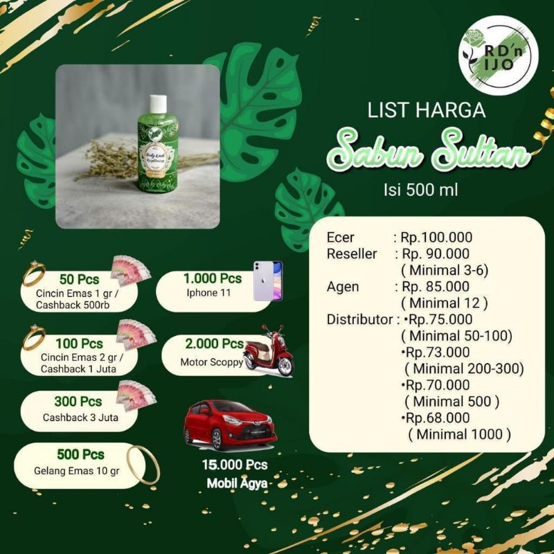 Sabun mandi Rdn ijo
