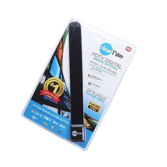 Antena Dalam TV Indoor Clear Key HDTV Digital Indoor Antenna Televisi