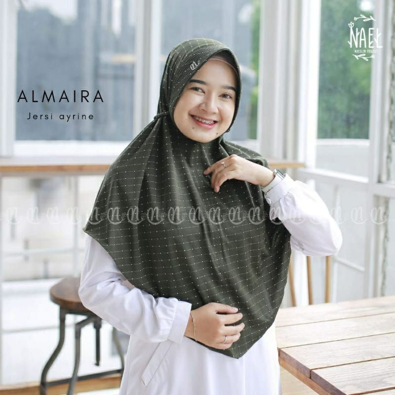 (Ori Alline)•NAEL ALMAIRA•jilbab instan jersey•kerudung instan