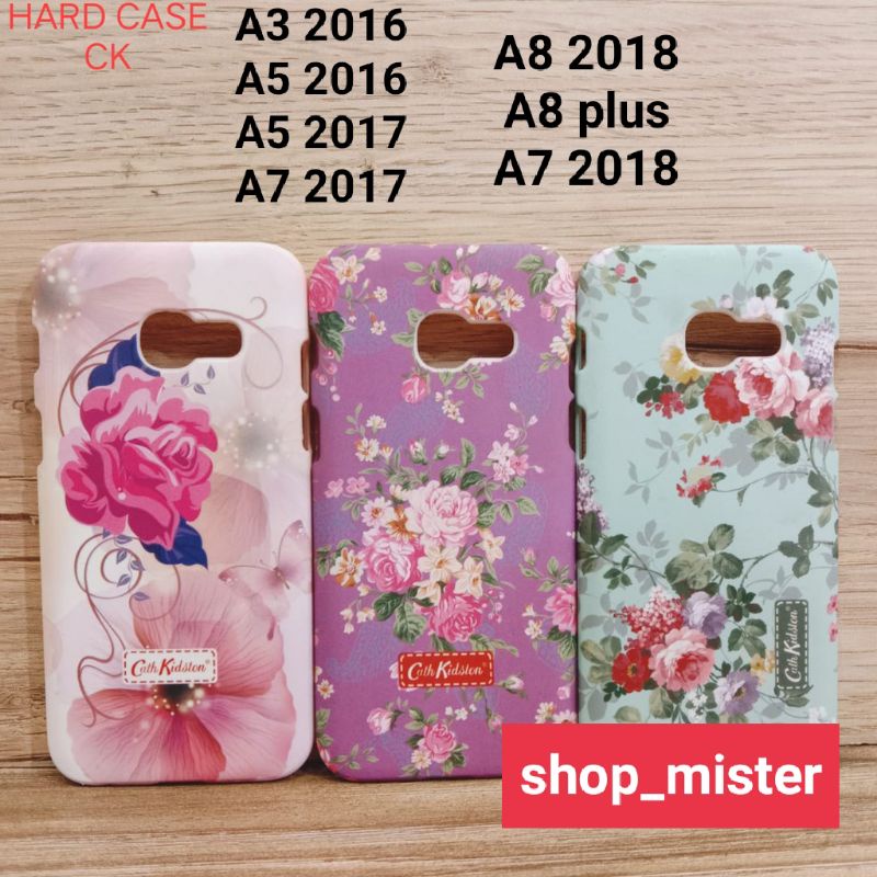 Case Hardcase Slim Motif Bunga Samsung A3 2016 A5 2016 A5 2017 A7 2017 A8 2018 A8+ A7 2018