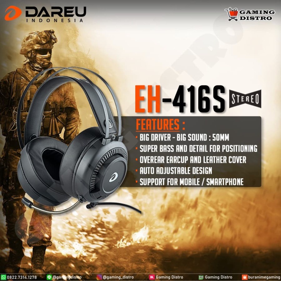 Dareu EH-416s / Dareu EH416s / Dareu EH 416s Gaming Headset