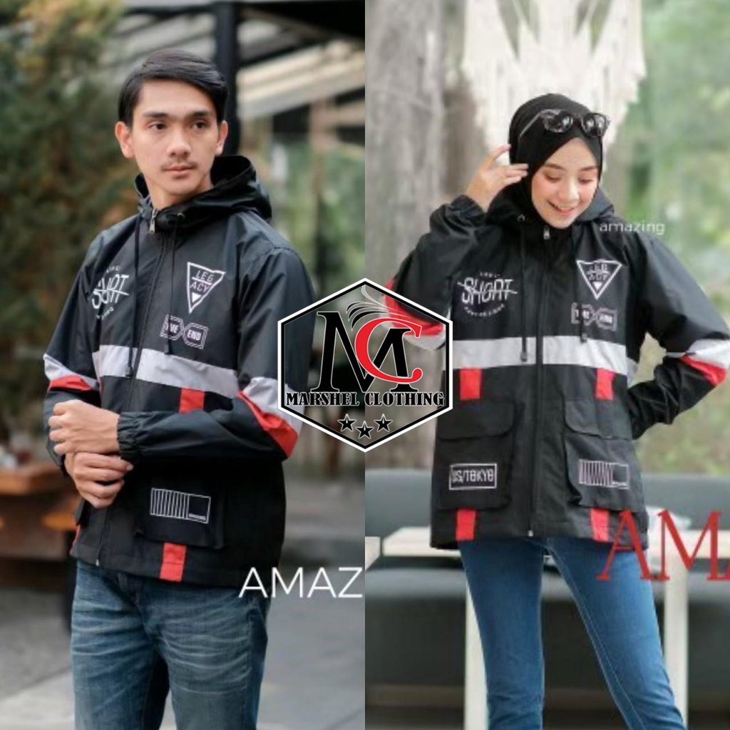 RCL - Jaket Cagoule Amazing Pria Wanita Murah Couple Pasangan Kantong Doraemon Amazing Parasut Terbaru