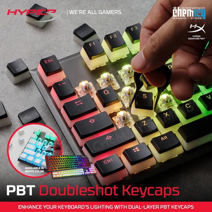 HyperX Double Shot PBT Pudding Keycaps