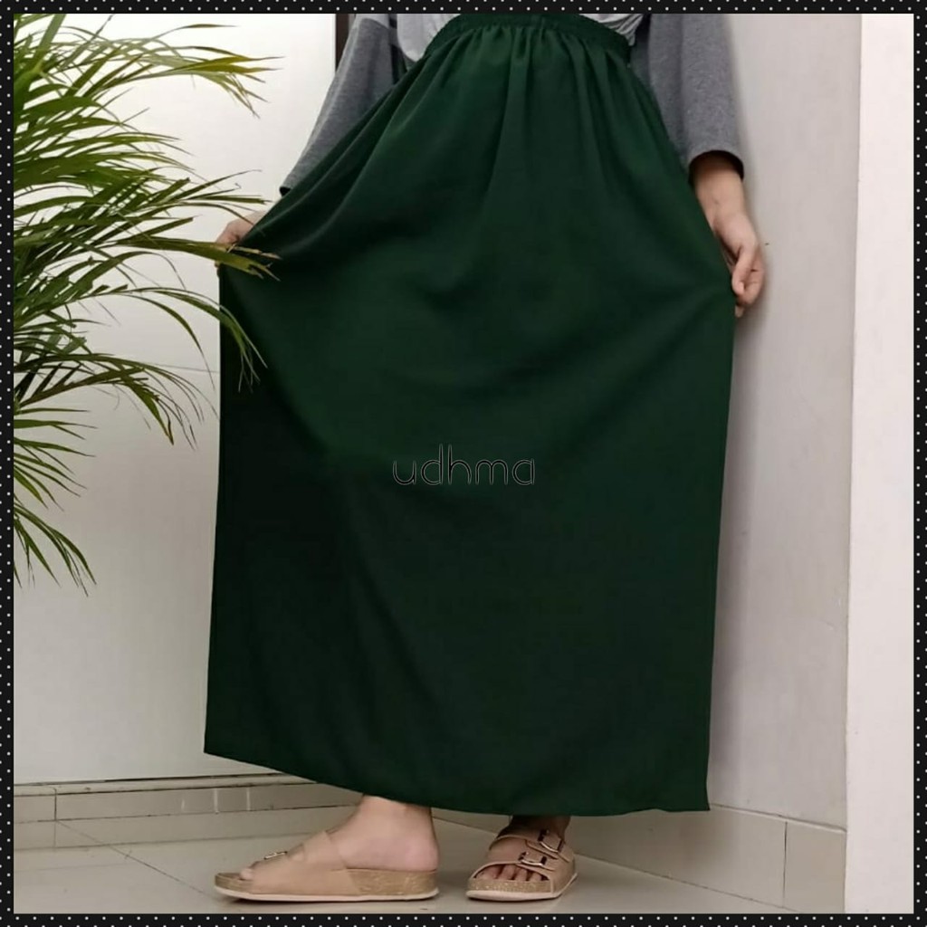 Rok Wolfis Panjang Wolvis Polos Skirt Premium