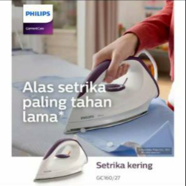 Setrika PHILIPS GC 160 / GC160 AFFINIA ORIGINAL GARANSI RESMI