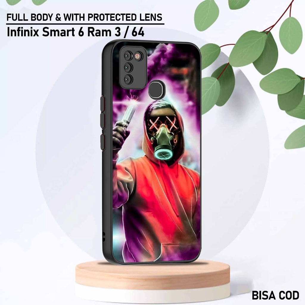 Case Infinix Smart 6 Ram 3 - Motif Case [ Mancase marsh1 ] - Hardcase Infinix Smart 6 Ram 3 - Softca