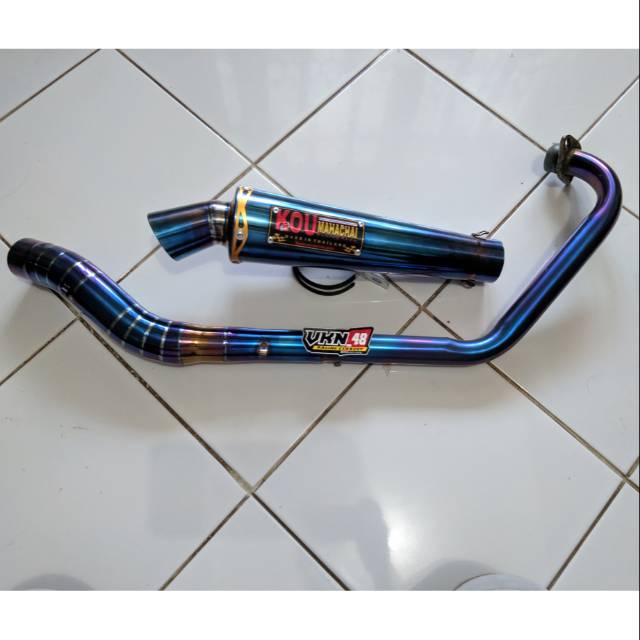 Knalpot KOU Full Bluemoon