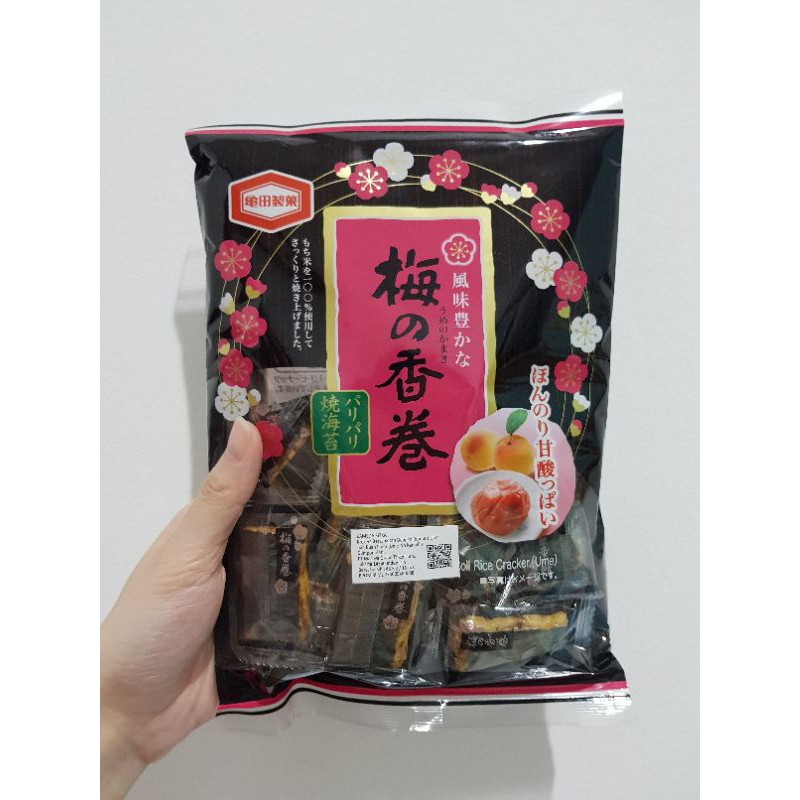 

Kameda Seika Ume no Kamaki 48,8gr | Rice Crackers with Seaweed & Plum