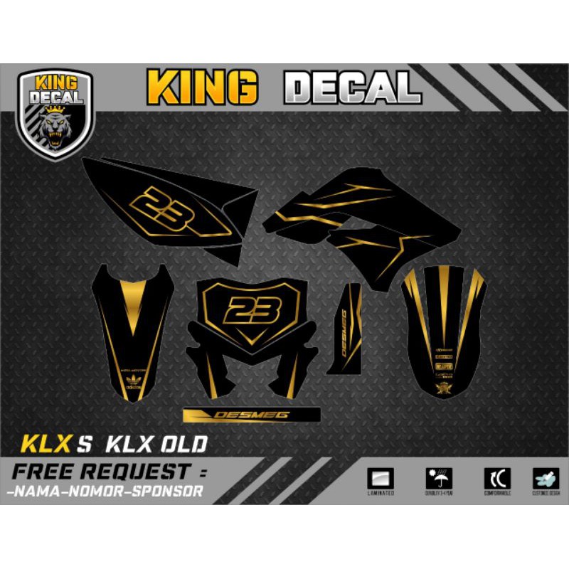 DECAL KLX OLD DECAL KLX S DECAL STICKER KLX 20