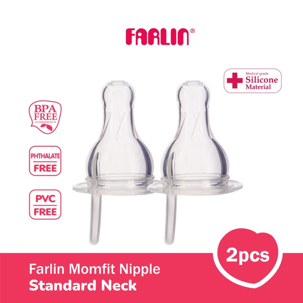 [PROMO] Farlin MomFit Nipple Dot Standard Neck Isi 2pcs