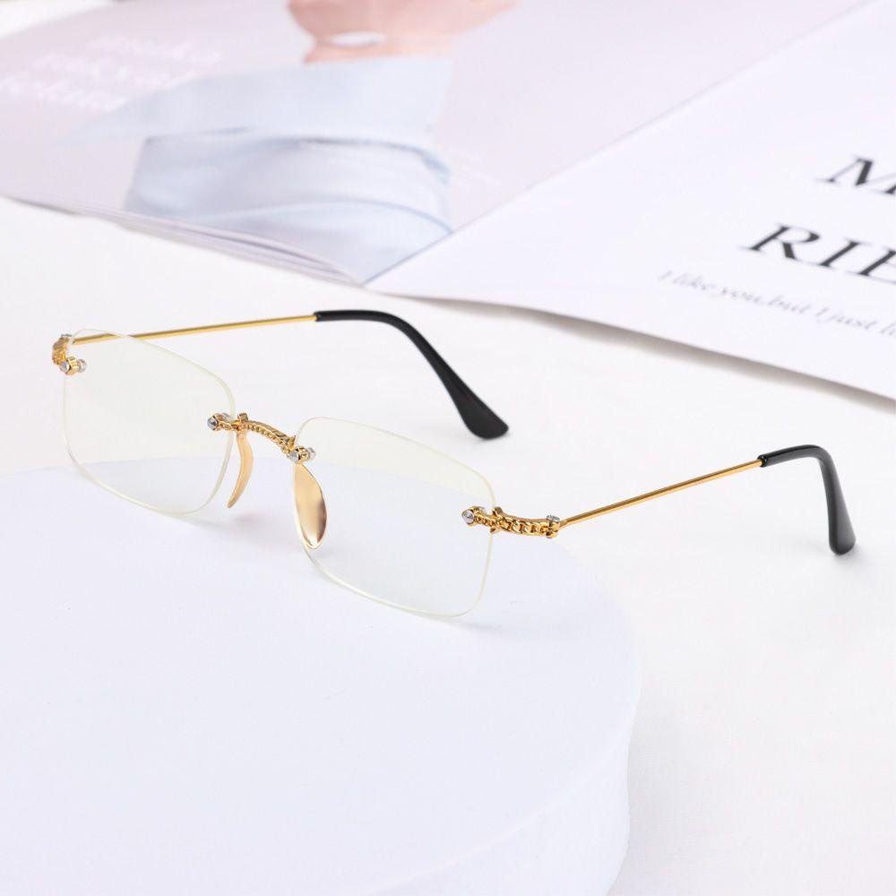 Lily Kacamata Baca Vision Care Anti UV Blue Rays Metal Frame Kacamata Rabun Jauh