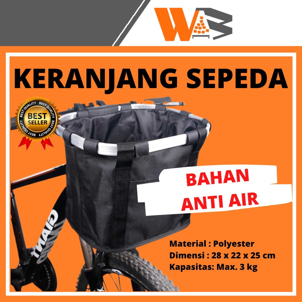 COD Keranjang Sepeda Lipat Mini Sepda Keranjang Kranjang Sepeda Mtb Minion Depan Keranjang Sepedah E21