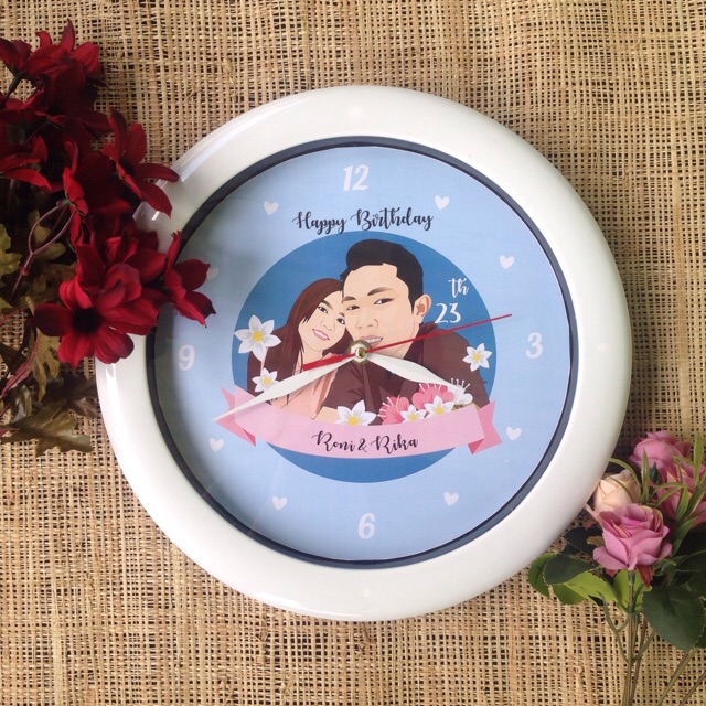 Jam Dinding Vektor Couple Shopee Indonesia