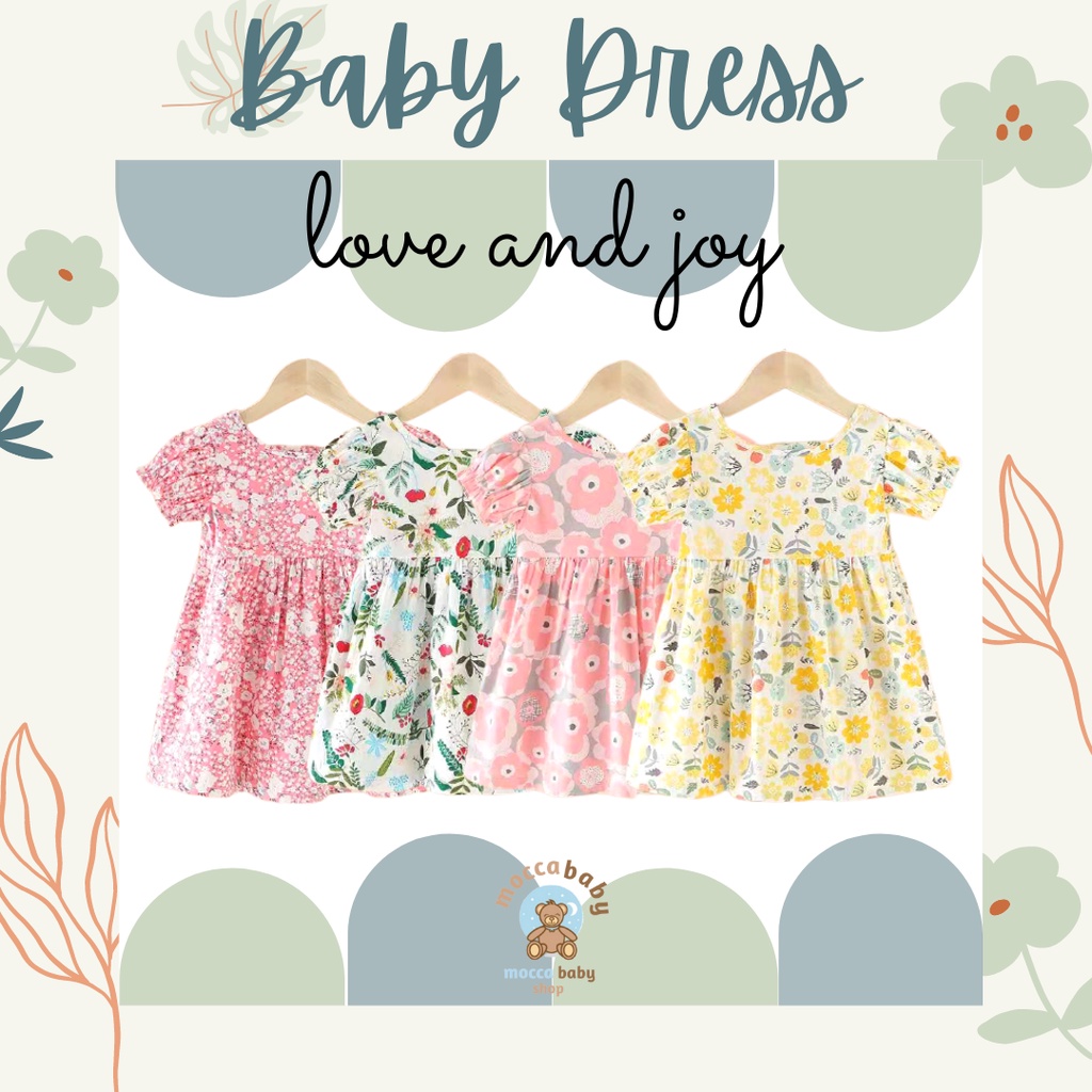 MBSS - DRESS JOLLYCIA POPS dress anak IMPOR/dress anak perempuan/PRINTED DRESS/dress 100% KATUN PREMIUM QUALITY - DS4