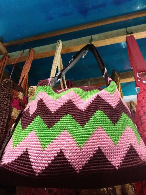 Tas Rajut Kerja / Hobo Bag Ukuran Besar Harga Murah