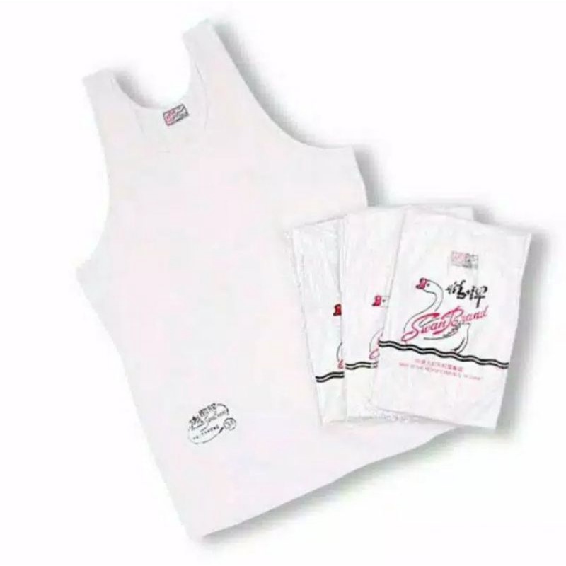 singlet pria swan ori premium kaos kutang dalaman dalam laki bapak putih super jumbo big size extra 