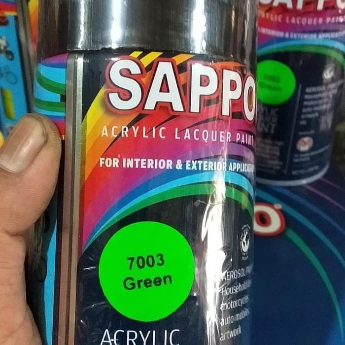 

Sapporo Green Fluorescent 7003 Cat Semprot Aerosol Hijau Stabilo herosima