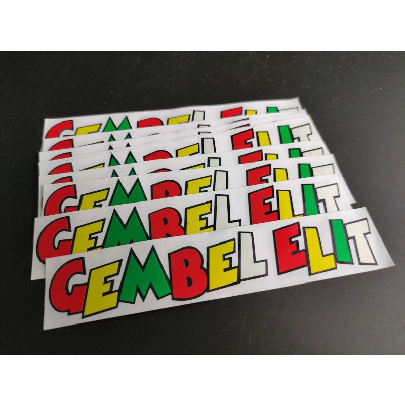 Sticker gembel elit cutting stiker motor