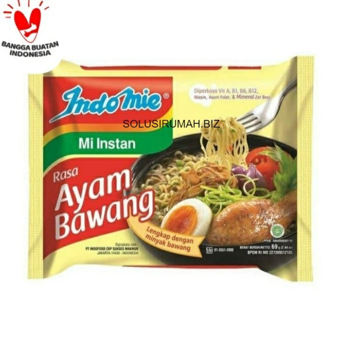 

MIE INSTAN MIE KUAH INDOMIE RASA ayam bawang 69 gram MI INSTANT INDOMI