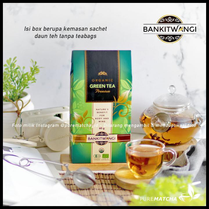 

Bankitwangi - Greentea Organic Box 60Gr Teh Hijau Organik Indonesia