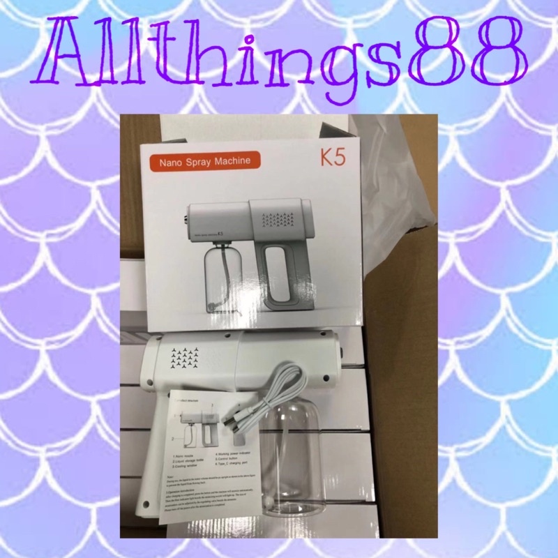 READY STOCK !!! Nano Spray Gun Disinfectant UV Light Wireless Model K5 - ALAT ANTI VIRUS