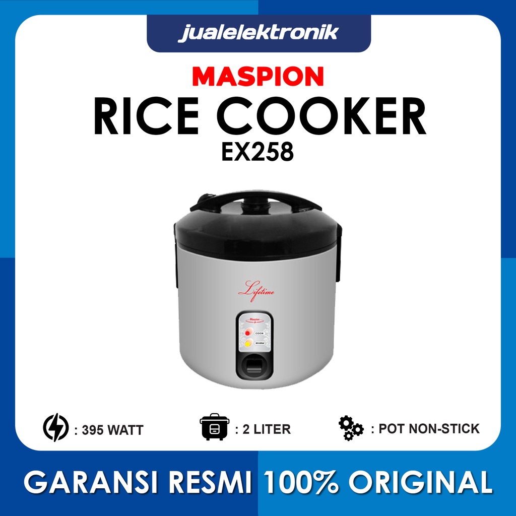 Maspion EX258 – Magic Com 2 Liter 3in1 395 Watt