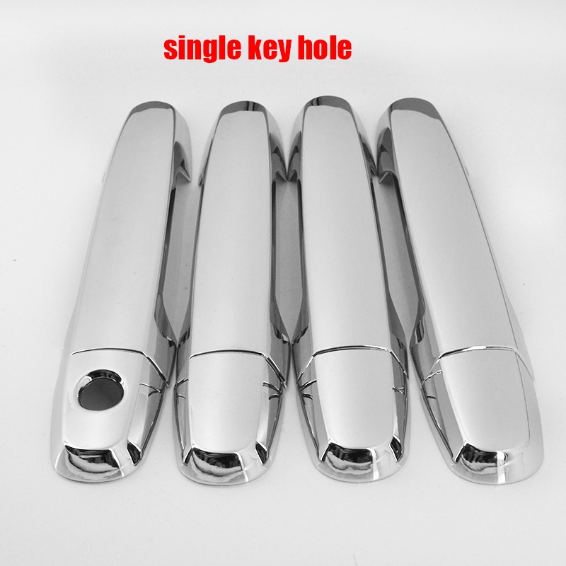 Xuming untuk Toyota Vios 2007 2012 Chrome Silver Door Handle Penutup Mangkuk Vios Xp90 Luar Handle Pintu Chrome Trim