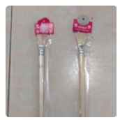 

89Yijt67R Kuas Kue Kecil / Cake Brush Kuas Putih Kuning Gagang Kayu E54Srfsw