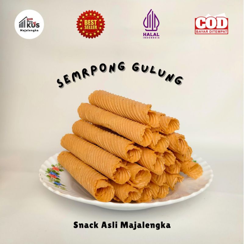 

Kue Semprong Gulung / Kue Semprong Roll Aneka Rasa | Kue Semprong Gula Putih dan Gula Merah | Produksi SKM