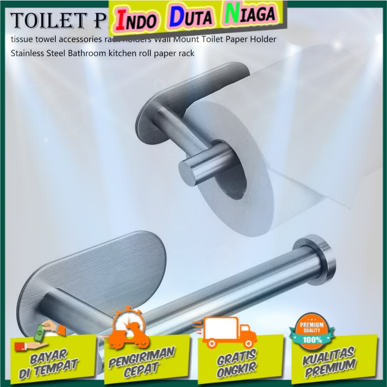 HOUSEEN Gantungan Tempat Tisu Toilet Stainless Steel - H225