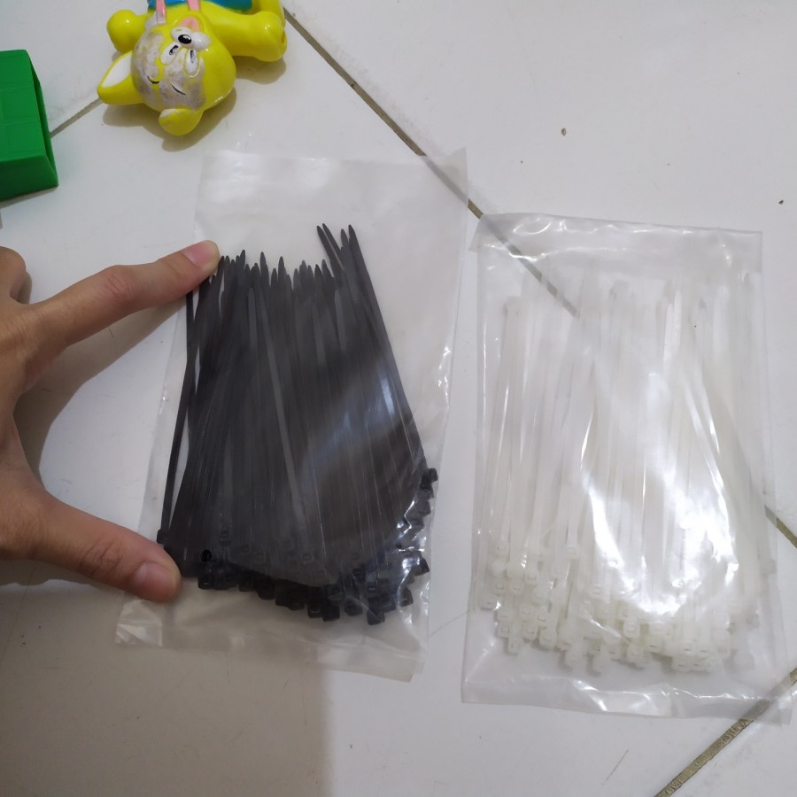 Special Promo 100pcs Kabel Ties 10cm Kabel Ties 10cm isi 100pcs Pengikat Kabel Ties