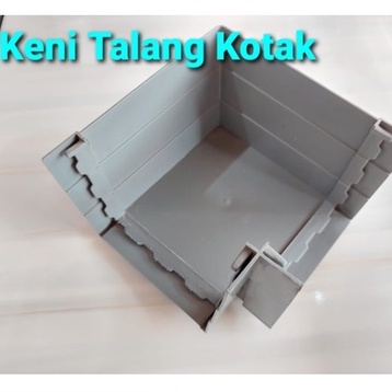 Keni talang kotak pvc / belokan talang kotak 4 INCH / Sambungan L