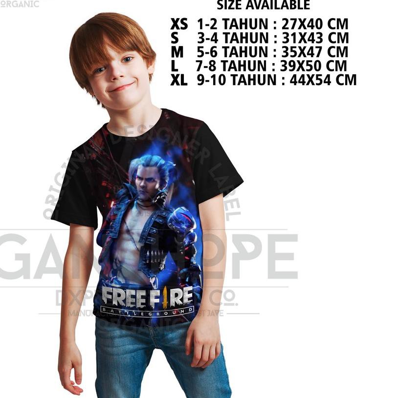 ☏ BAJU KAOS DISTRO ANAK FREE FIRE FF HAYATO / KAOS GAME FREE FIRE FF ANAK ☄