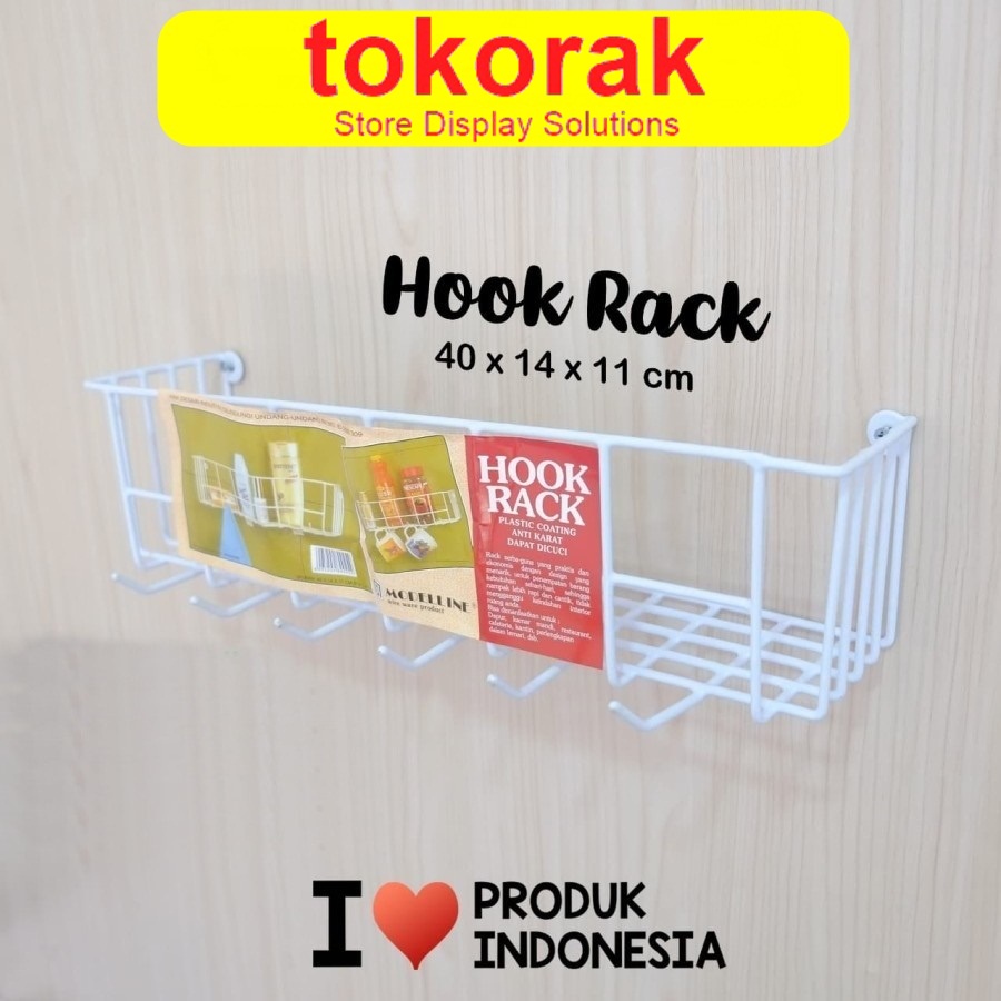 RAK DAPUR KAMAR MANDI GANTUNG HOOK RACK MODELLINE