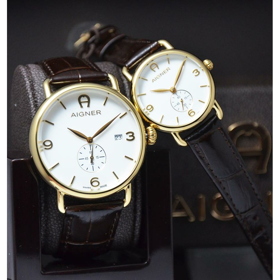 jam tangan / Watch_Id PASANGAN / COUPLE AIGNER BELLUNO ORIGINAL A17113 & A17213