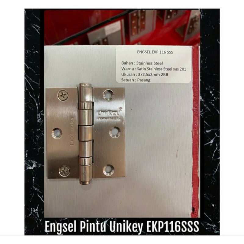 Engsel Pintu Unikey EKP116 SSS
