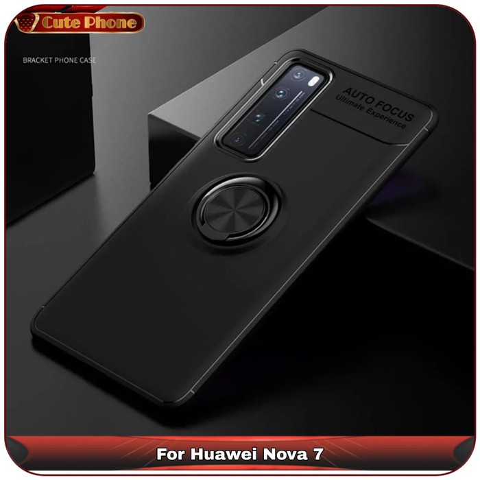 Casing Soft Case Huawei Nova 7 5G Original Autofocus Smart i Ring