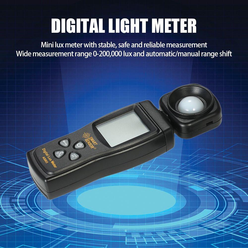 Top Digital Light Meter Profesional Max Min Handheld Photometer Alat Pengukur Cahaya