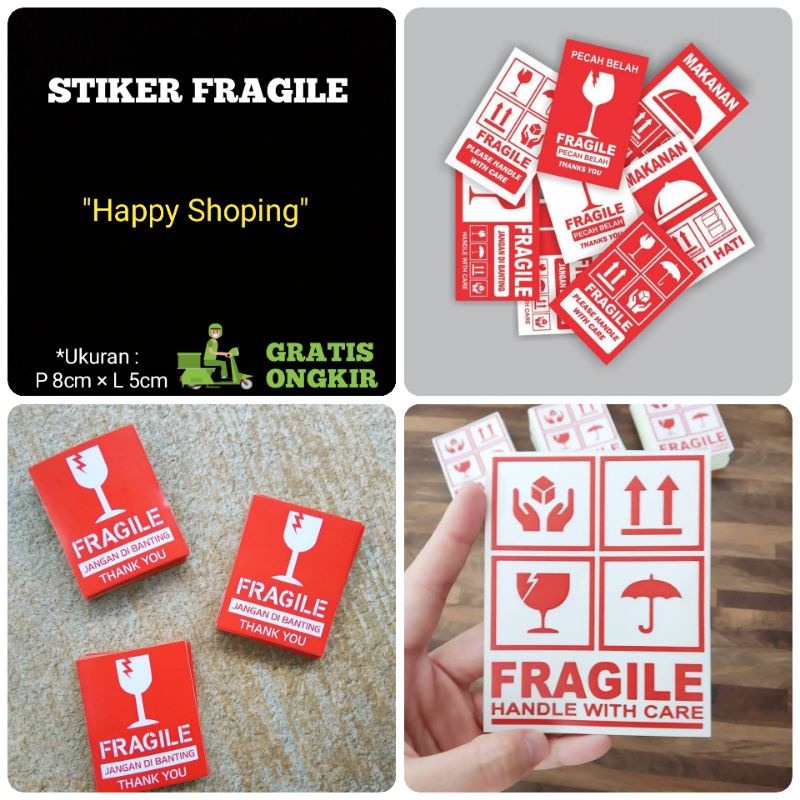 

STIKER FRAGILE/STIKER PAKET/STIKER MURAH/LEBEL PENGIRIMAN