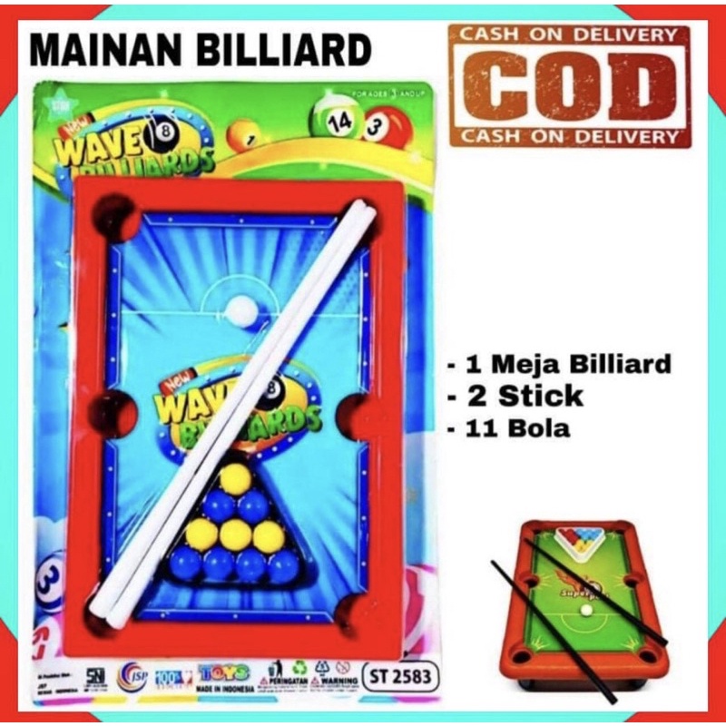 Mainan BOLA BILLIARD SET WAVE BILLIARD - Mainan Anak