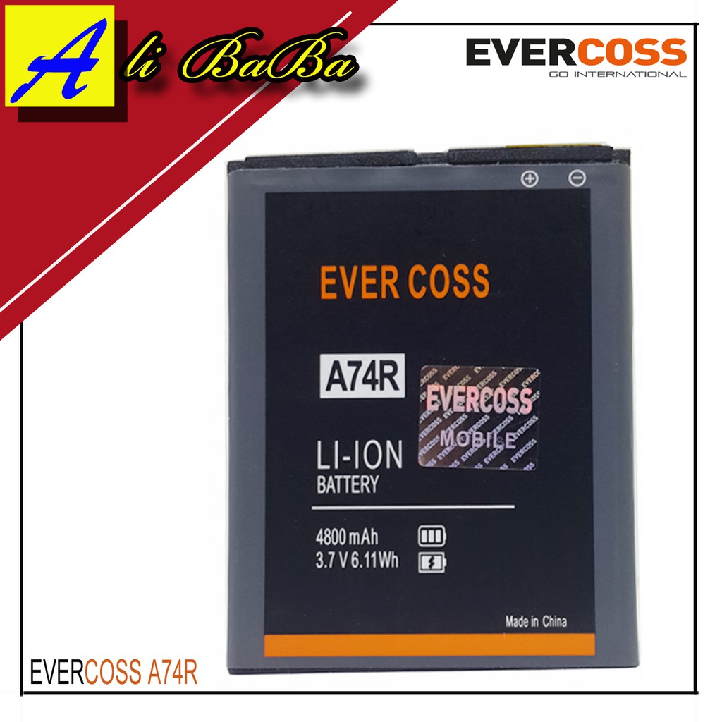 Baterai Handphone Evercoss A74R Winner x2 Dobel Power Evercoss Original OEM Batre HP Evercoss A74R