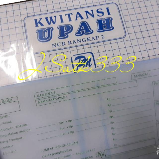 Kwitansi Upah Ncr Rangkap Dua