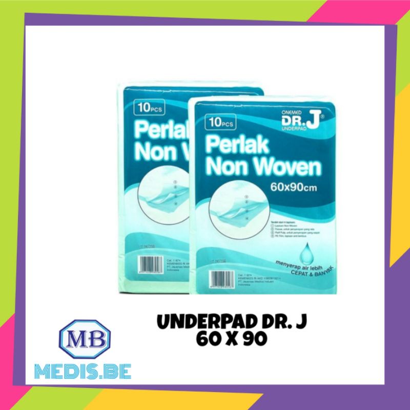 UNDERPAD DR. J PERLAK ALAS POPOK 60 X 90 CM