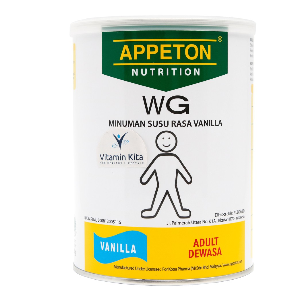 Appeton Weight Gain Susu Rasa Vanilla Dewasa 450 Gram