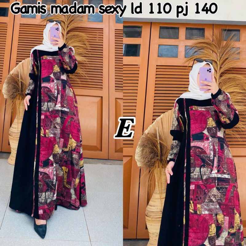 gamis madam sexy / gamis abaya / gamis terbaru/ gamis motif
