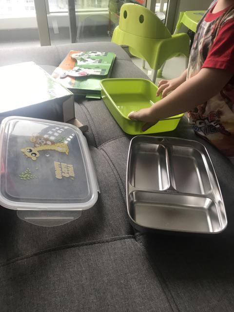 Kotak Tempat Makan Stainless Steel Anti Panas Tumpah Bento Untuk Lunch Bekal Nasi Tumis Lauk Sambal